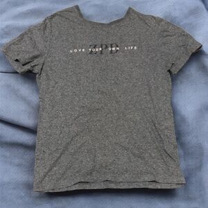 Love Your Own Life Gray Tee